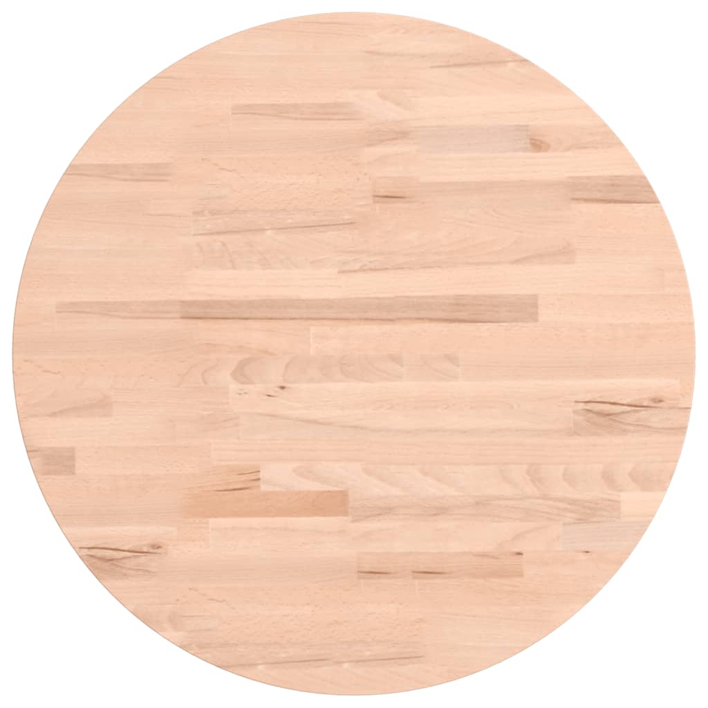 vidaXL Blat do stolika, Ø50x2,5 cm, okrągły, lite drewno bukowe