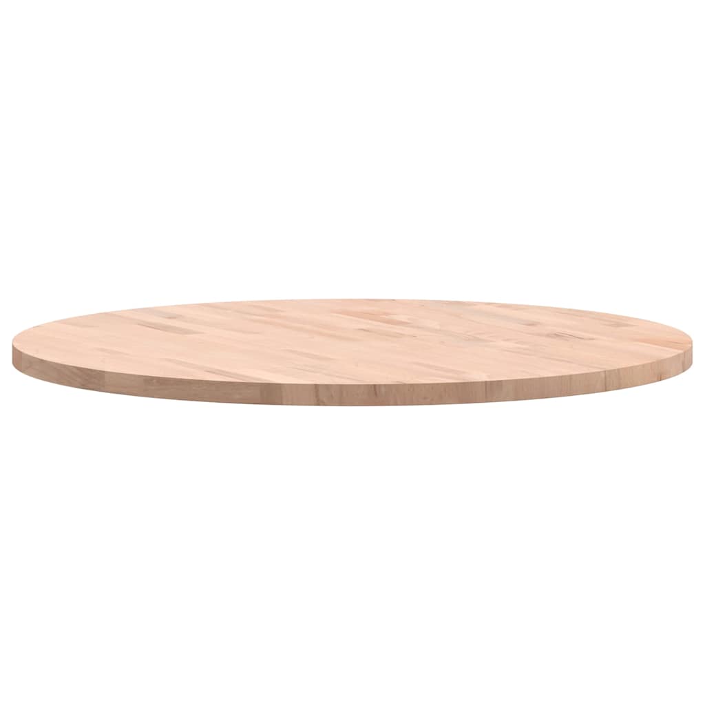 vidaXL Blat do stołu, Ø80x2,5 cm, okrągły, lite drewno bukowe
