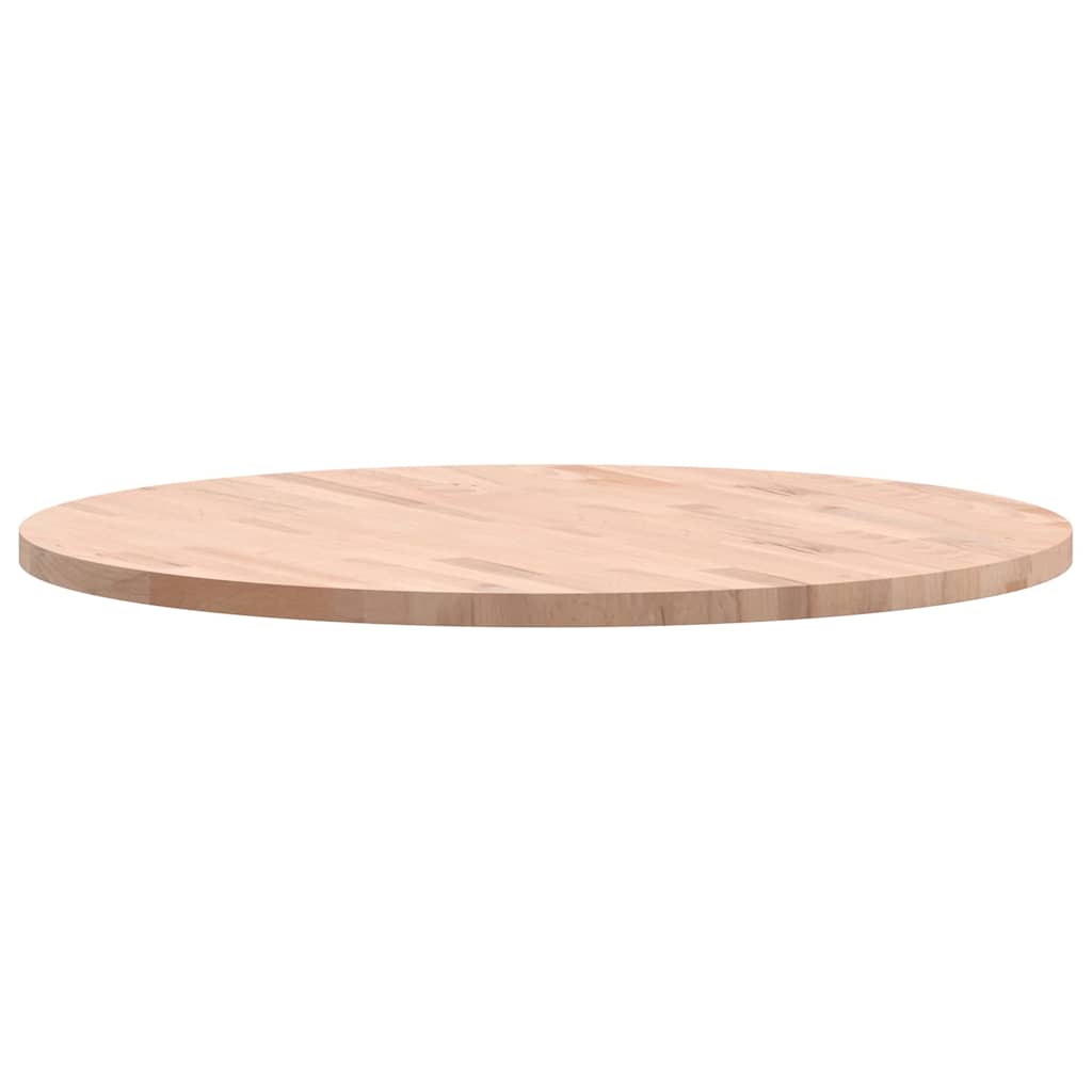 vidaXL Blat do stołu, Ø80x2,5 cm, okrągły, lite drewno bukowe