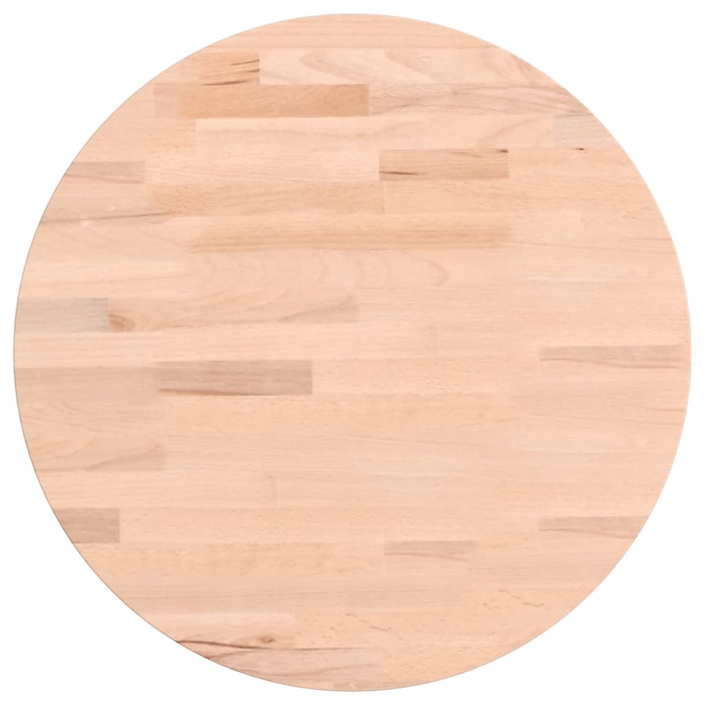 vidaXL Blat do stolika, Ø40x4 cm, okrągły, lite drewno bukowe