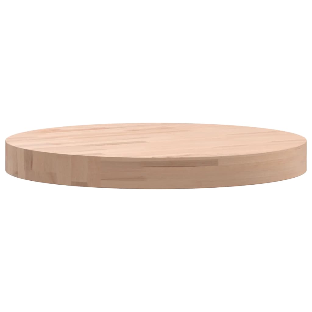 vidaXL Blat do stolika, Ø40x4 cm, okrągły, lite drewno bukowe