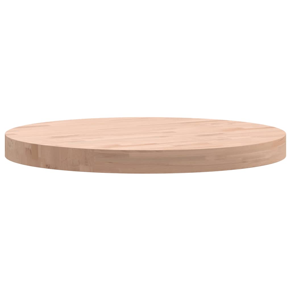 vidaXL Blat do stolika, Ø50x4 cm, okrągły, lite drewno bukowe