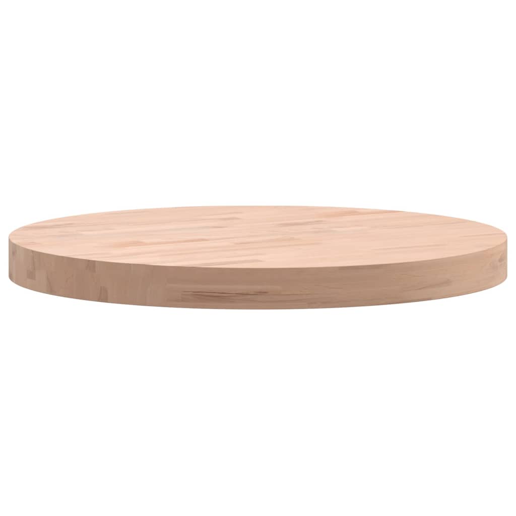 vidaXL Blat do stolika, Ø50x4 cm, okrągły, lite drewno bukowe