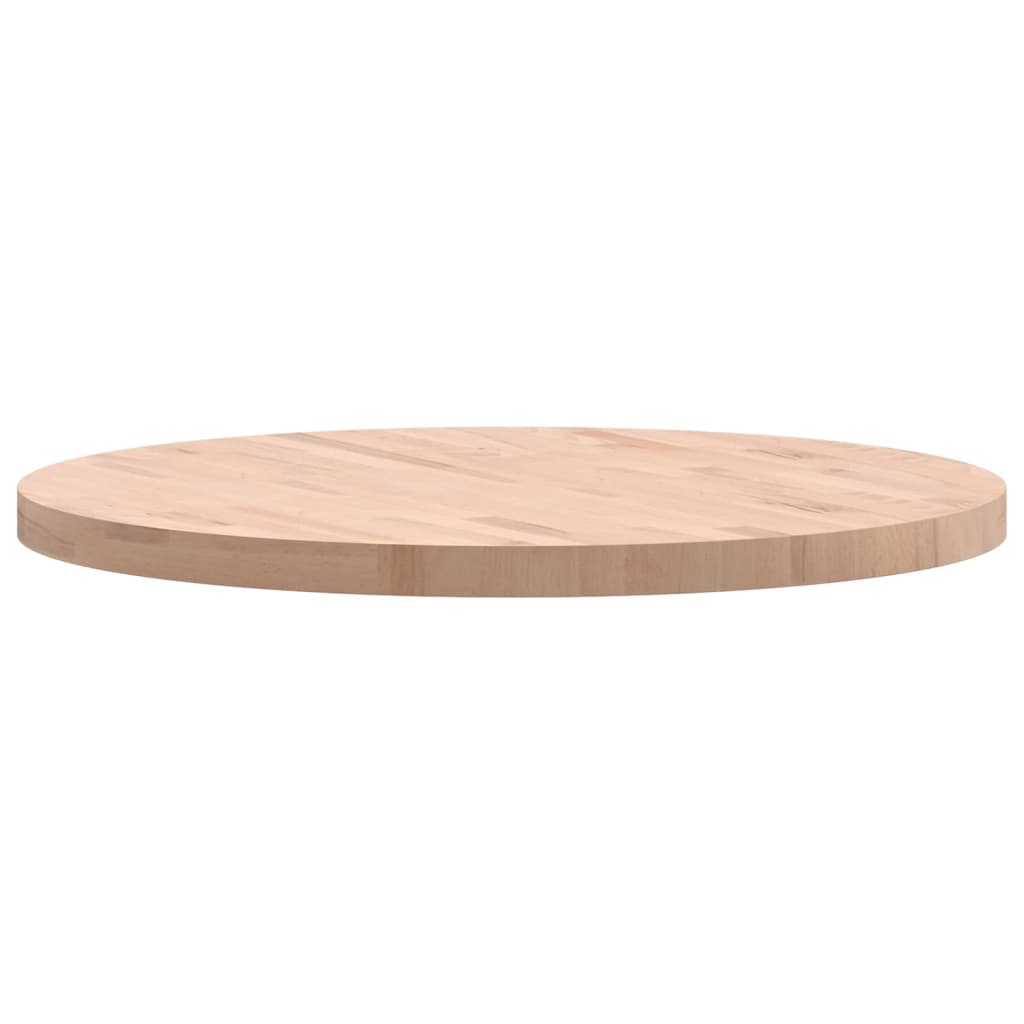 vidaXL Blat do stołu, Ø80x4 cm, okrągły, lite drewno bukowe