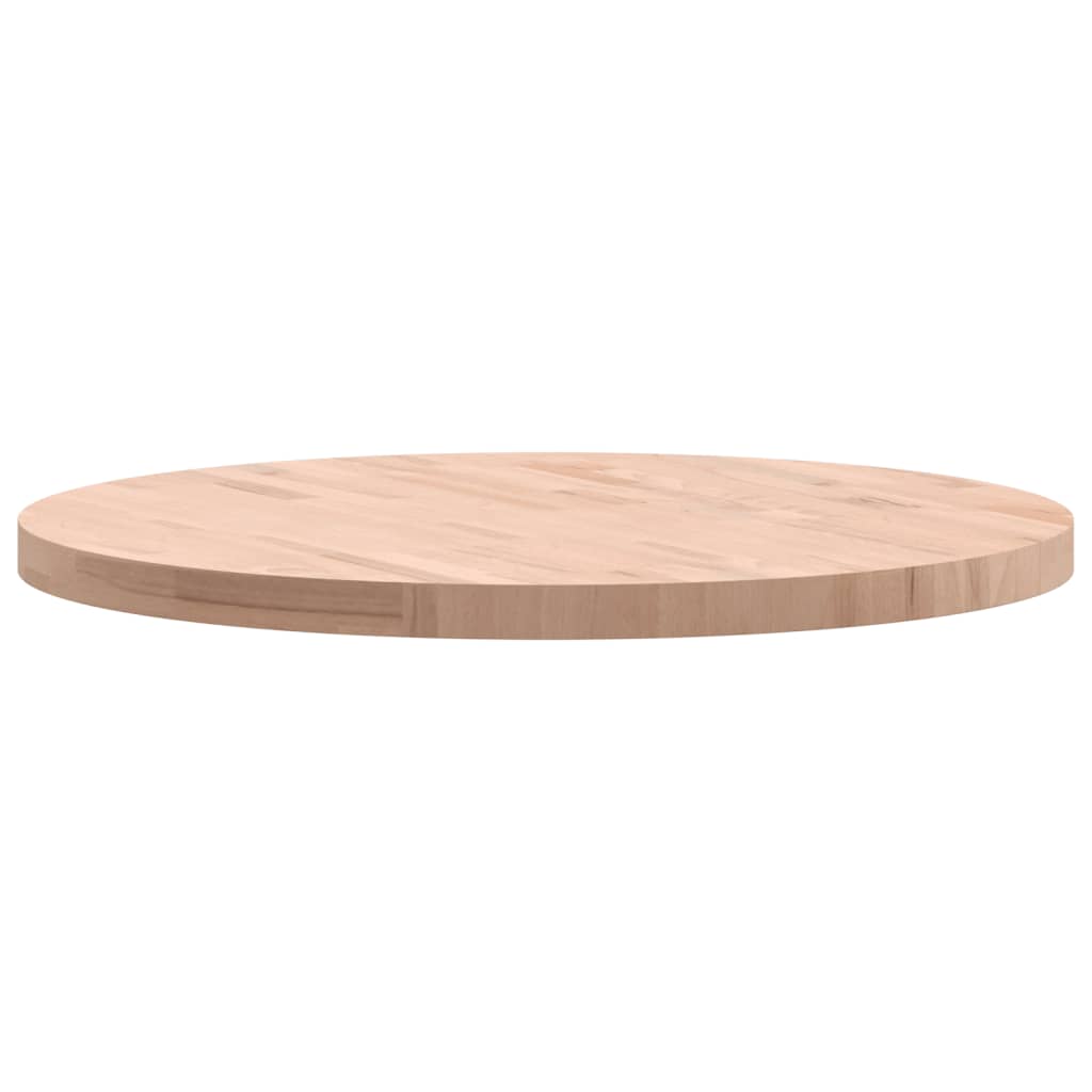 vidaXL Blat do stołu, Ø80x4 cm, okrągły, lite drewno bukowe