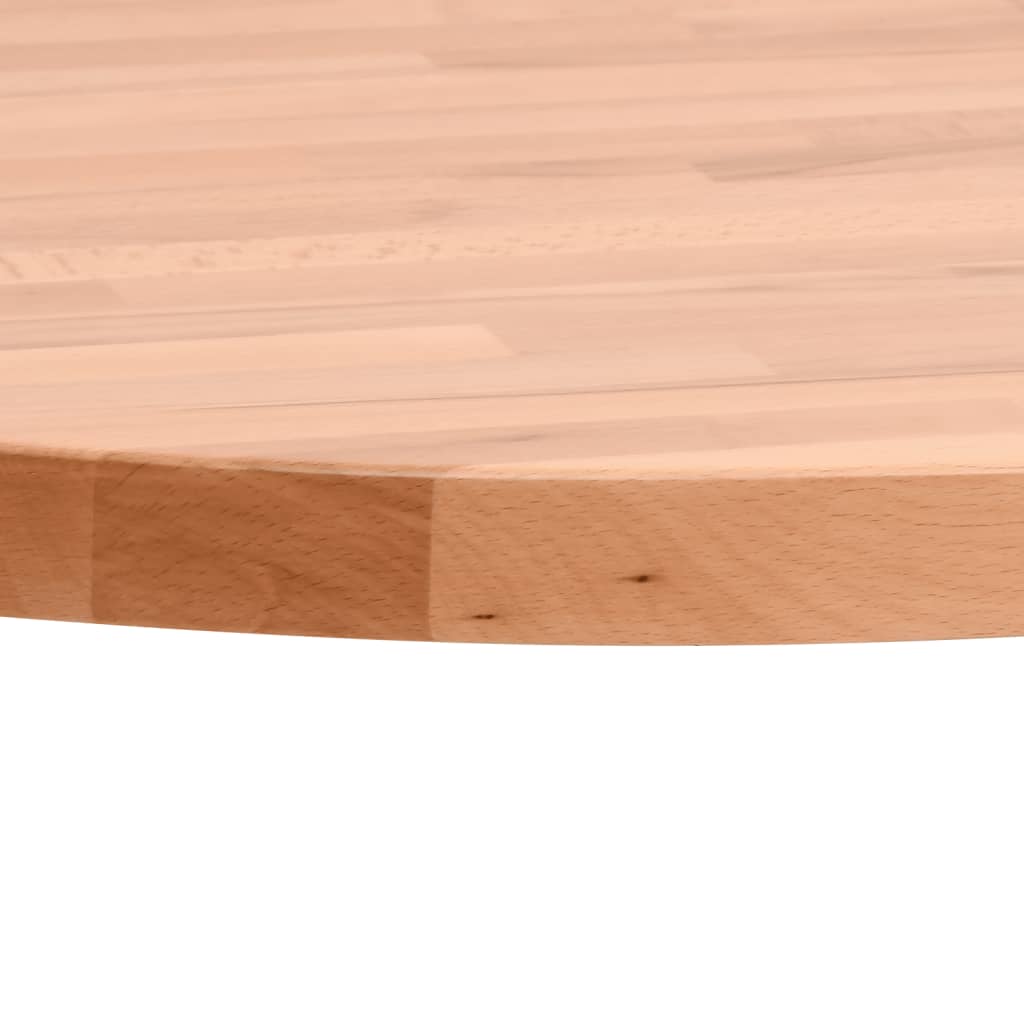 vidaXL Blat do stolika, Ø40x1,5 cm, okrągły, lite drewno bukowe