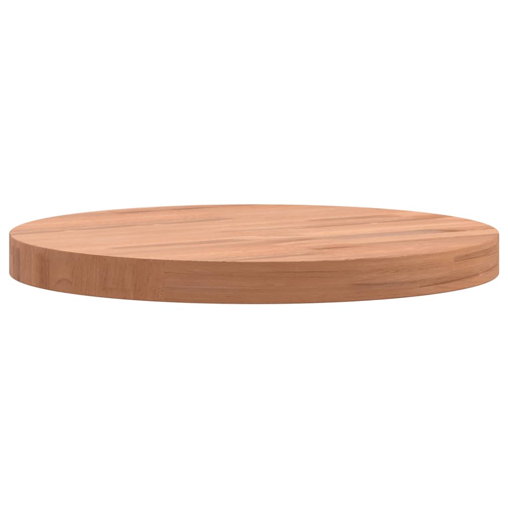 vidaXL Blat do stolika, Ø30x2,5 cm, okrągły, lite drewno bukowe