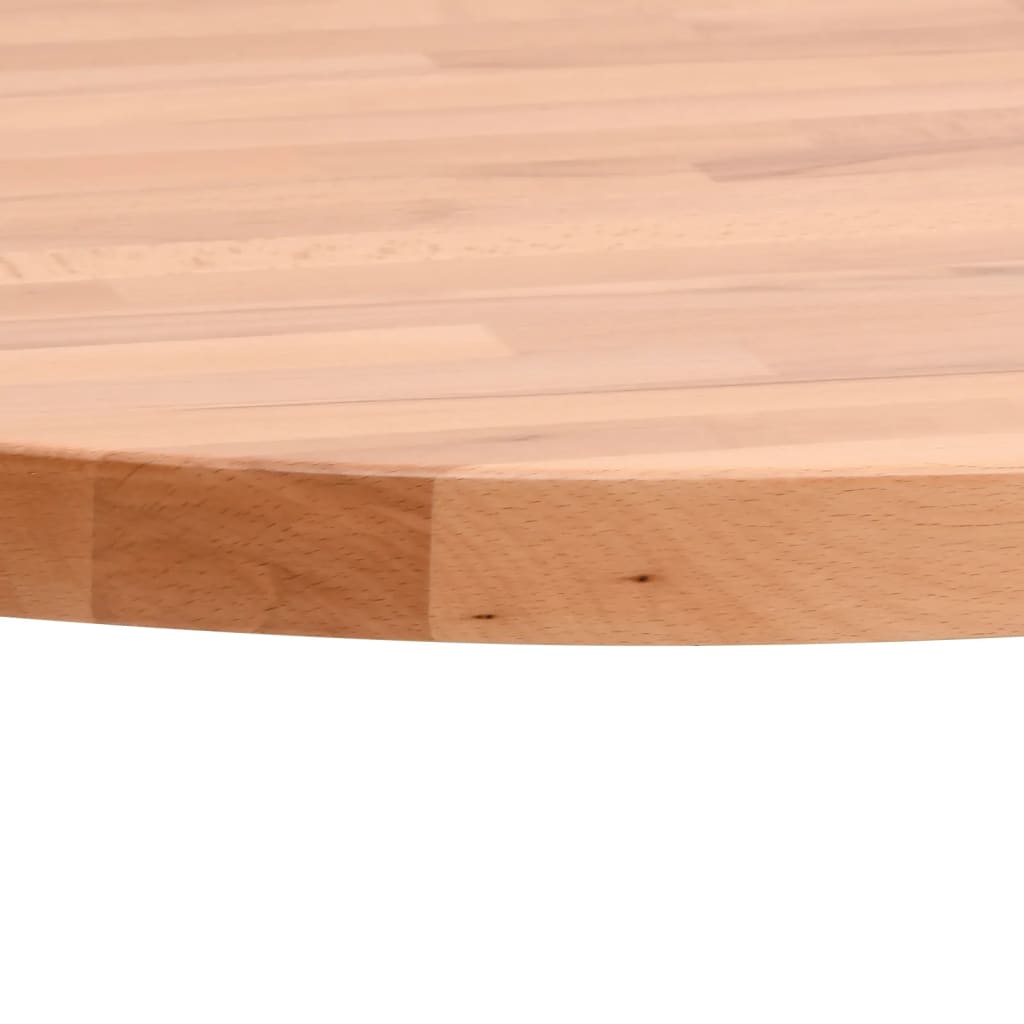 vidaXL Blat do stolika, Ø40x2,5 cm, okrągły, lite drewno bukowe