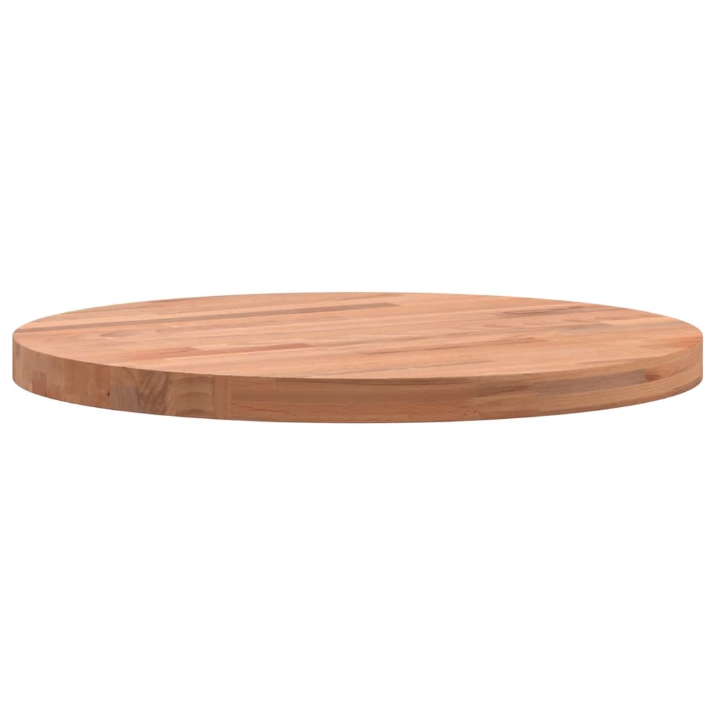 vidaXL Blat do stolika, Ø40x2,5 cm, okrągły, lite drewno bukowe