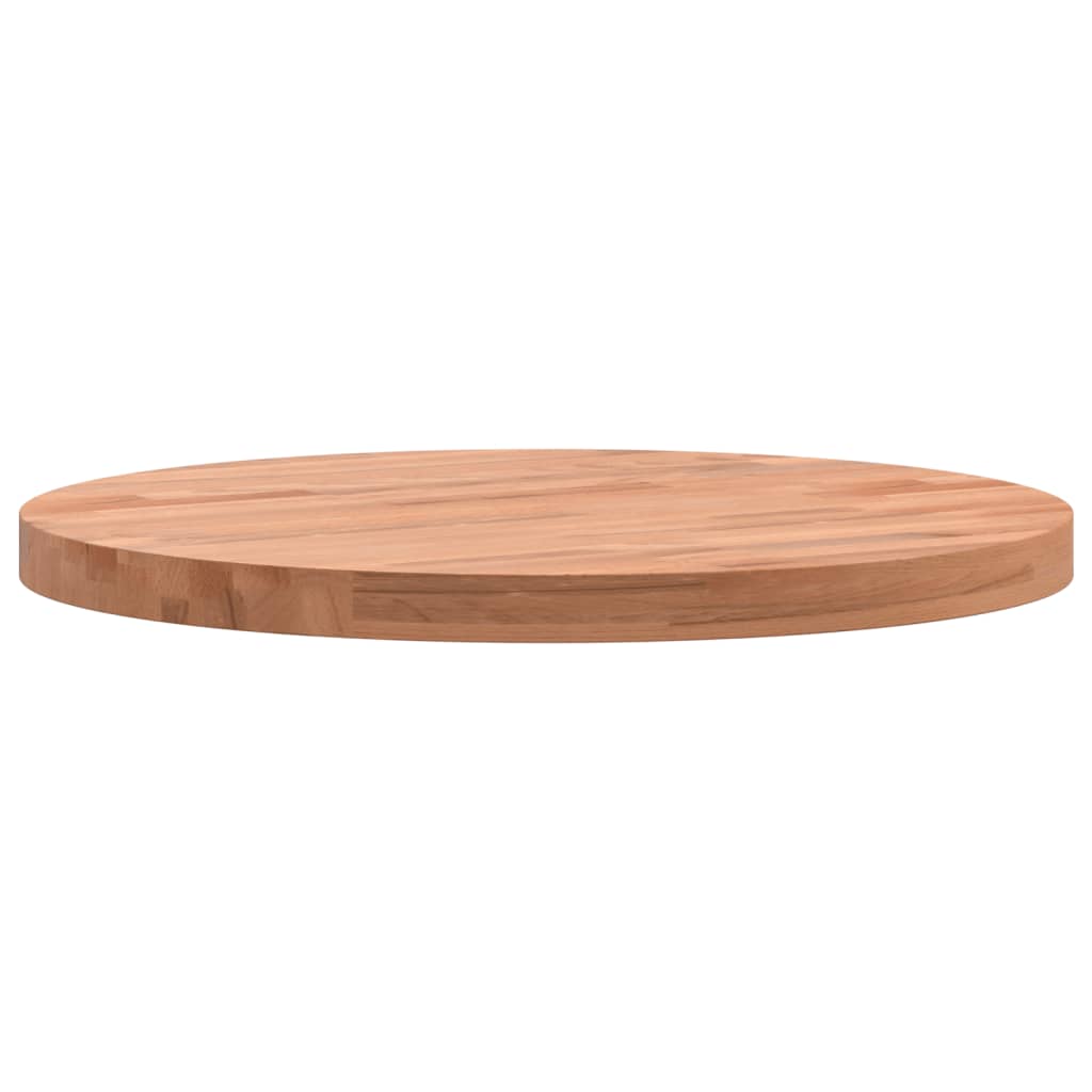 vidaXL Blat do stolika, Ø40x2,5 cm, okrągły, lite drewno bukowe