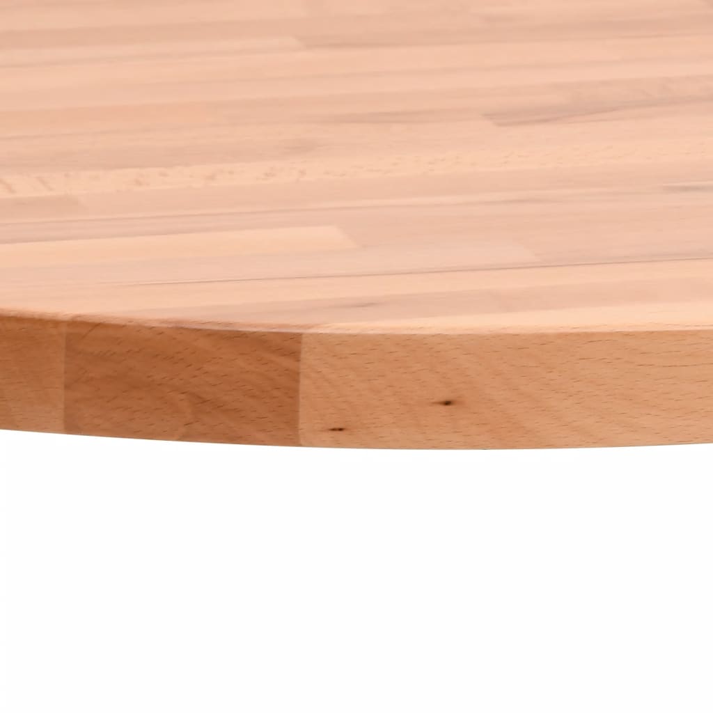 vidaXL Blat do stołu, Ø50x2,5 cm, okrągły, lite drewno bukowe
