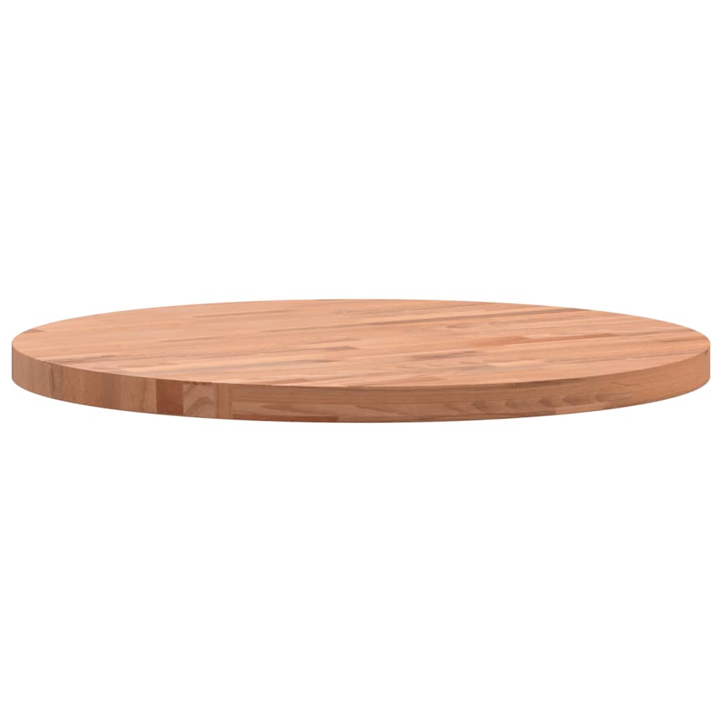 vidaXL Blat do stołu, Ø50x2,5 cm, okrągły, lite drewno bukowe