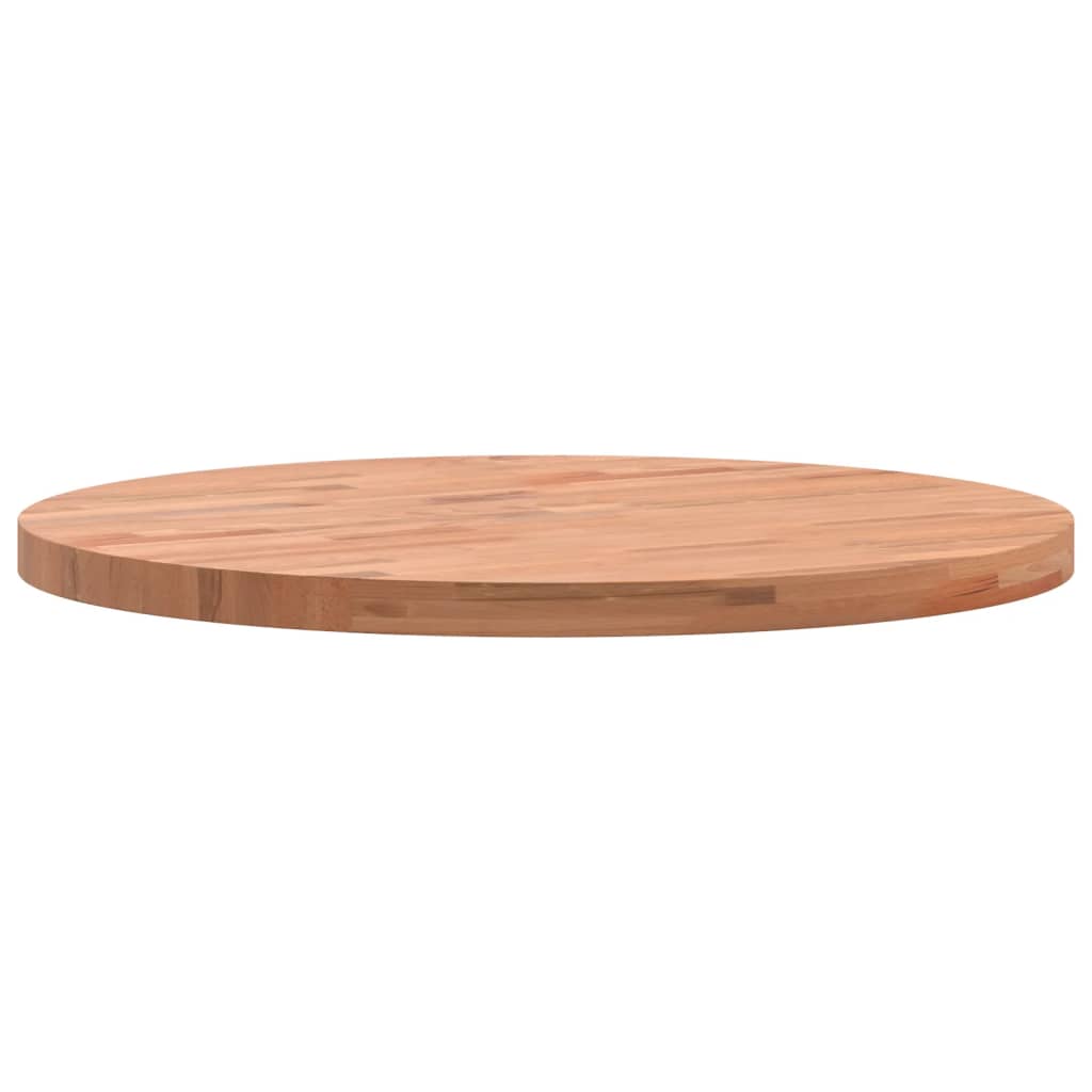 vidaXL Blat do stołu, Ø50x2,5 cm, okrągły, lite drewno bukowe