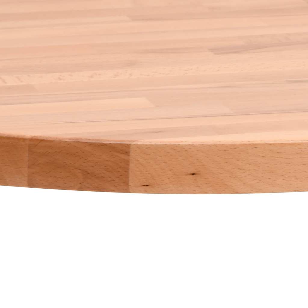 vidaXL Blat do stołu, Ø60x2,5 cm, okrągły, lite drewno bukowe