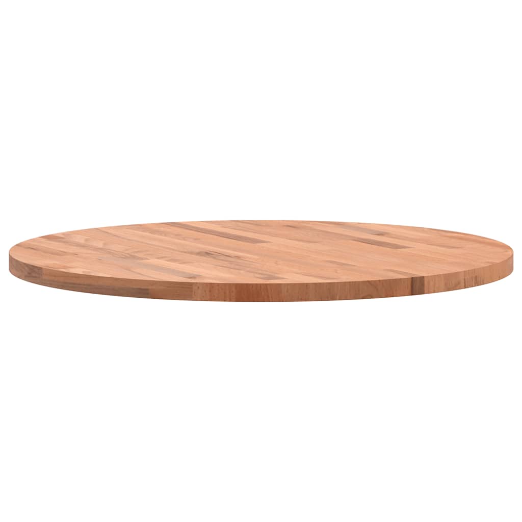 vidaXL Blat do stołu, Ø70x2,5 cm, okrągły, lite drewno bukowe