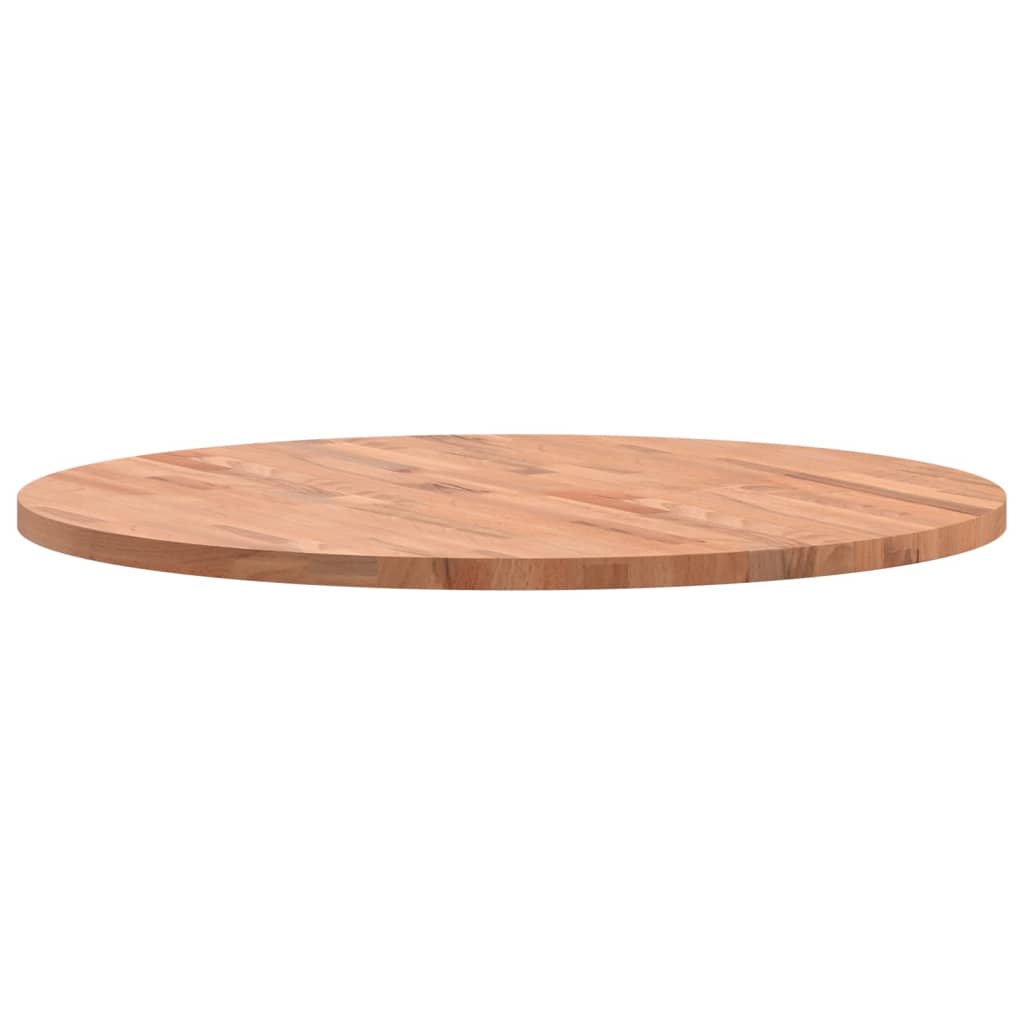 vidaXL Blat do stołu, Ø80x2,5 cm, okrągły, lite drewno bukowe