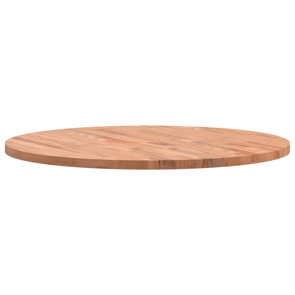 vidaXL Blat do stołu, Ø80x2,5 cm, okrągły, lite drewno bukowe