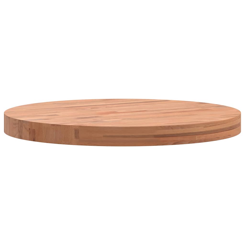 vidaXL Blat do stolika, Ø50x4 cm, okrągły, lite drewno bukowe