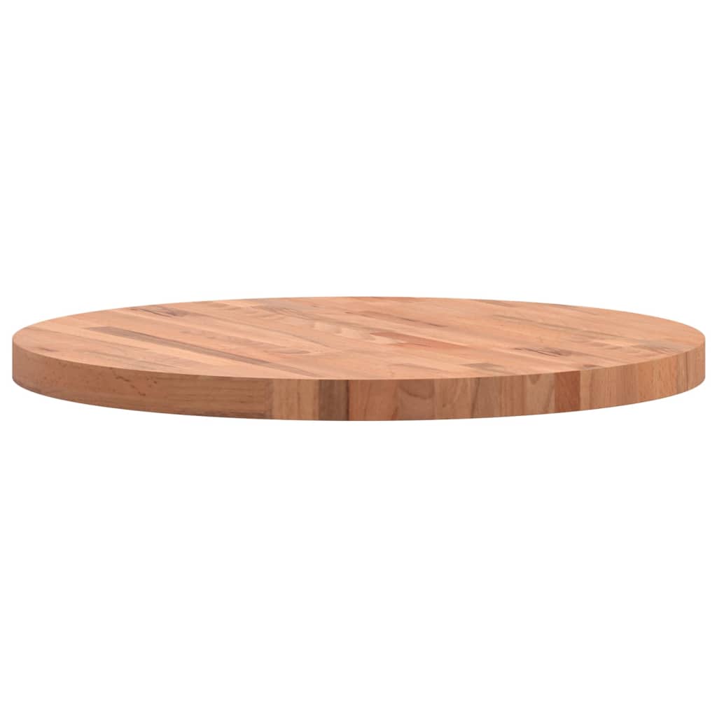vidaXL Blat do stołu, Ø70x4 cm, okrągły, lite drewno bukowe