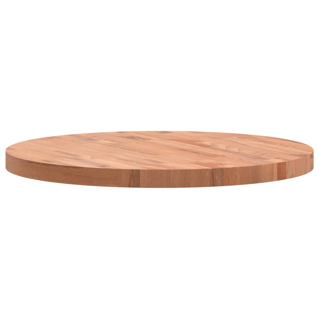 vidaXL Blat do stołu, Ø70x4 cm, okrągły, lite drewno bukowe