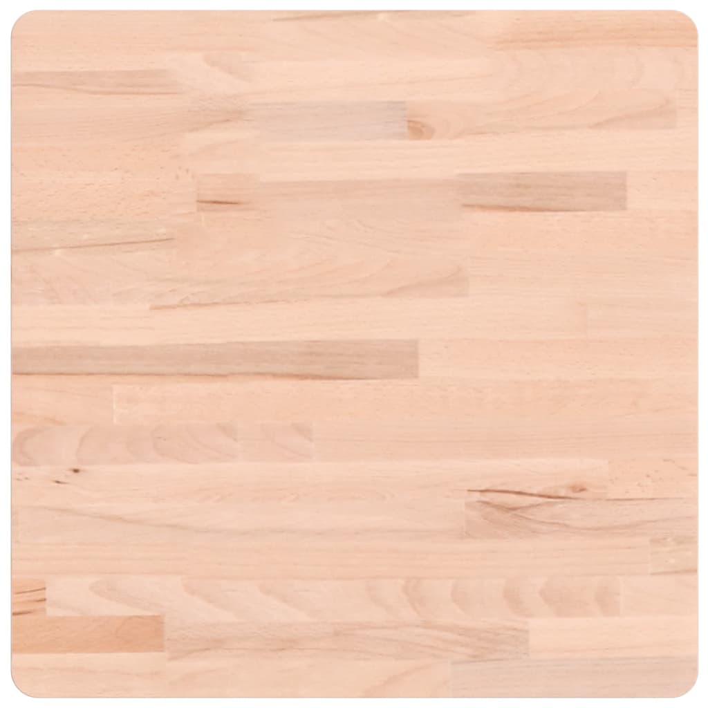 vidaXL Blat do stolika, 50x50x2,5 cm, kwadratowy, lite drewno bukowe