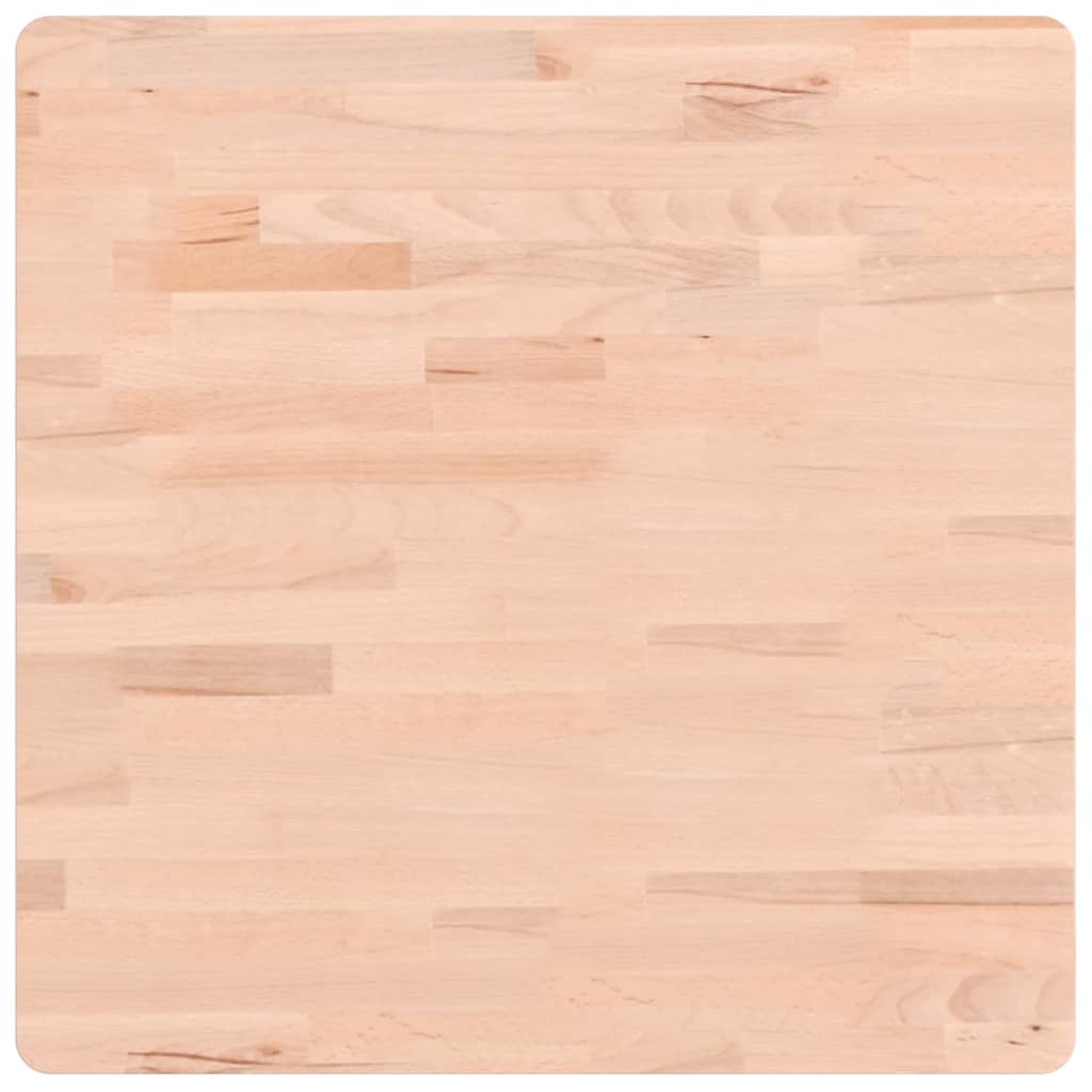 vidaXL Blat do stolika, 60x60x2,5 cm, kwadratowy, lite drewno bukowe
