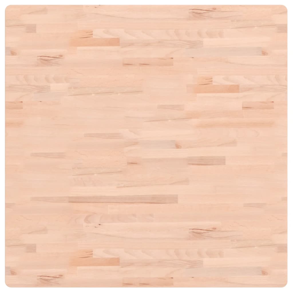vidaXL Blat do stołu, 90x90x2,5 cm, kwadratowy, lite drewno bukowe