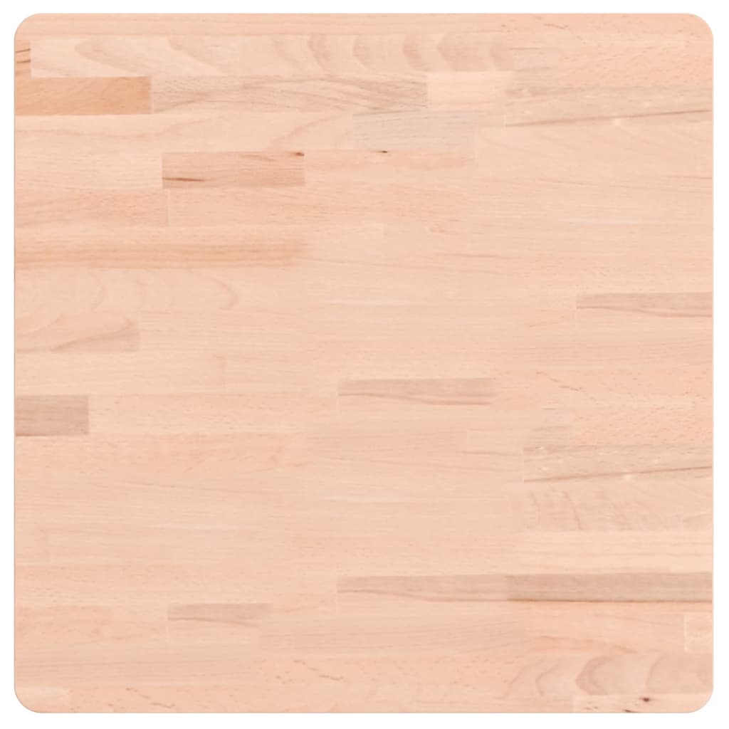 vidaXL Blat do stolika, 50x50x4 cm, kwadratowy, lite drewno bukowe