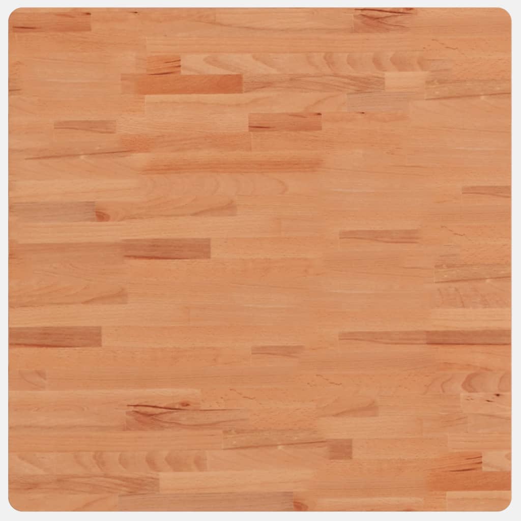 vidaXL Blat do stołu, 70x70x1,5 cm, kwadratowy, lite drewno bukowe