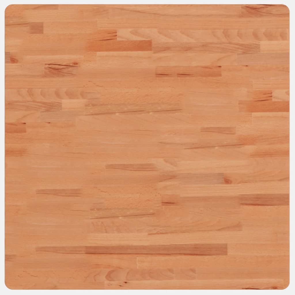 vidaXL Blat stołu, 70x70x2,5 cm, kwadratowy, lite drewno bukowe