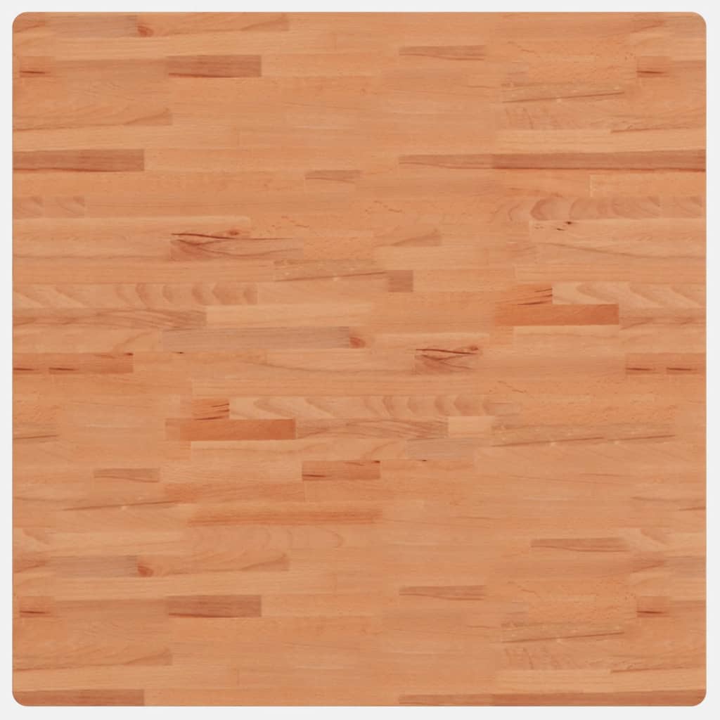vidaXL Blat stołu, 90x90x2,5 cm, kwadratowy, lite drewno bukowe