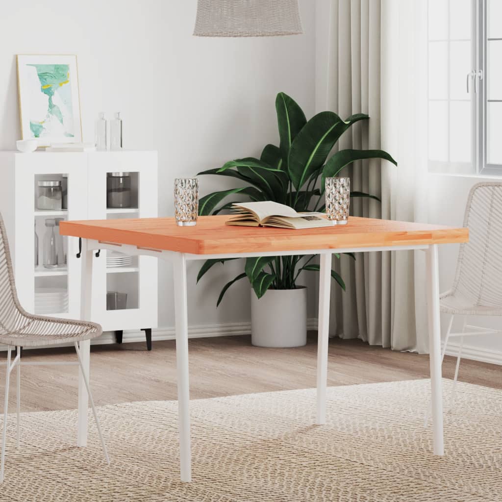 vidaXL Blat stołu, 90x90x4 cm, kwadratowy, lite drewno bukowe