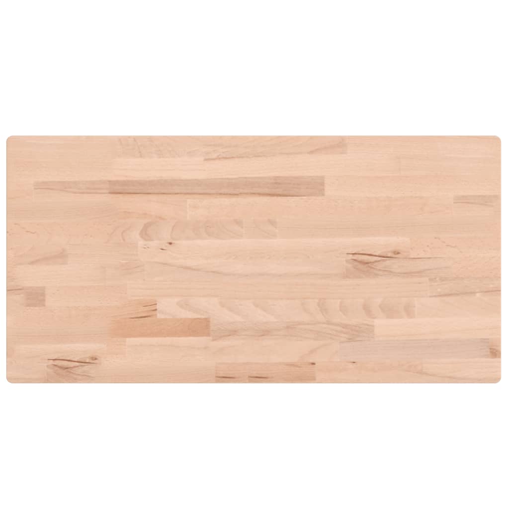 vidaXL Blat do łazienki, 100x50x1,5 cm, lite drewno bukowe