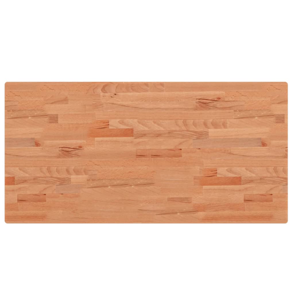 vidaXL Blat do łazienki, 100x50x2,5 cm, lite drewno bukowe