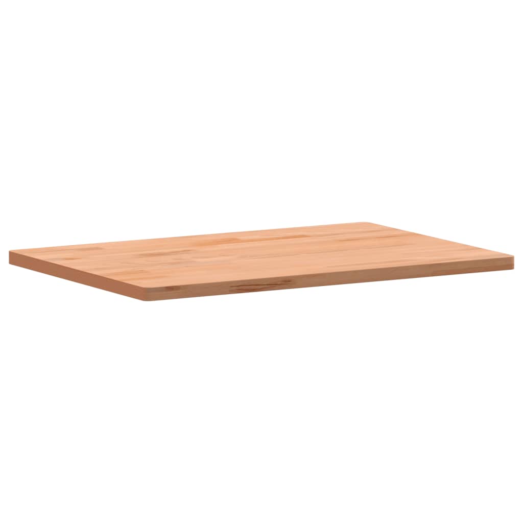 vidaXL Blat do biurka, 80x55x2,5 cm, lite drewno bukowe