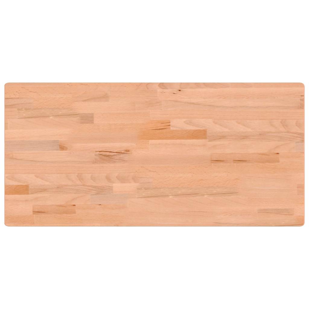 vidaXL Blat do biurka, 115x55x2,5 cm, lite drewno bukowe