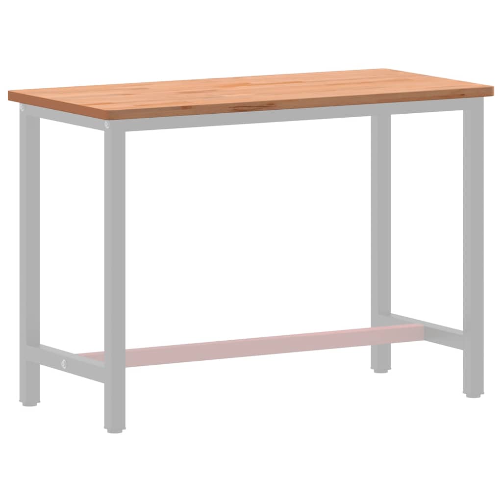 vidaXL Blat do biurka, 115x55x2,5 cm, lite drewno bukowe