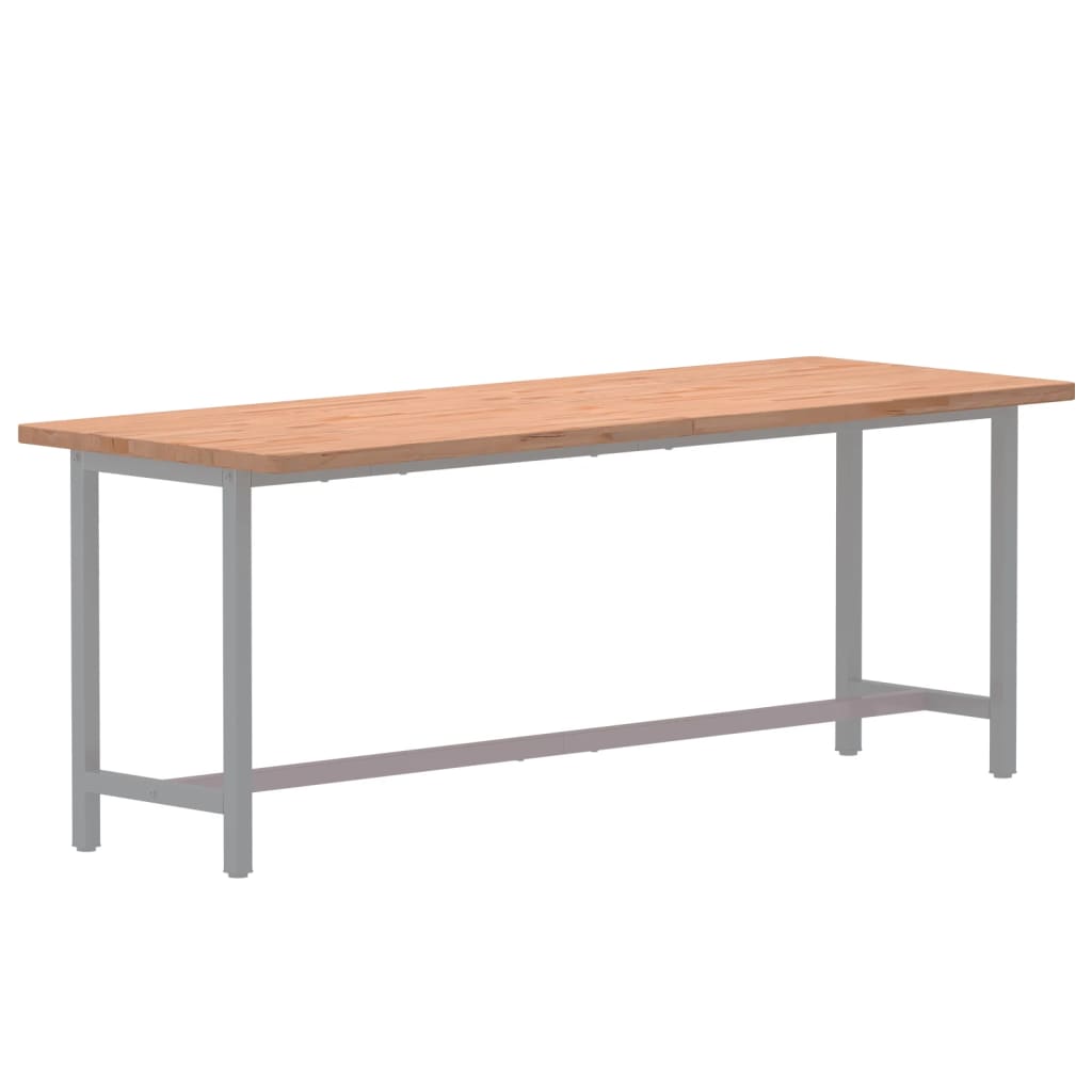 vidaXL Blat do biurka, 150x55x2,5 cm, lite drewno bukowe
