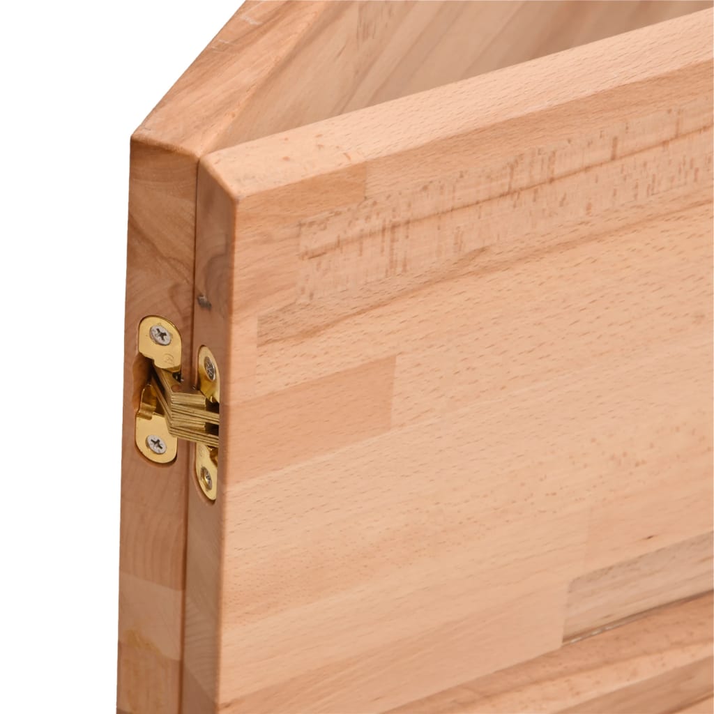 vidaXL Blat do biurka, 180x55x2,5 cm, lite drewno bukowe