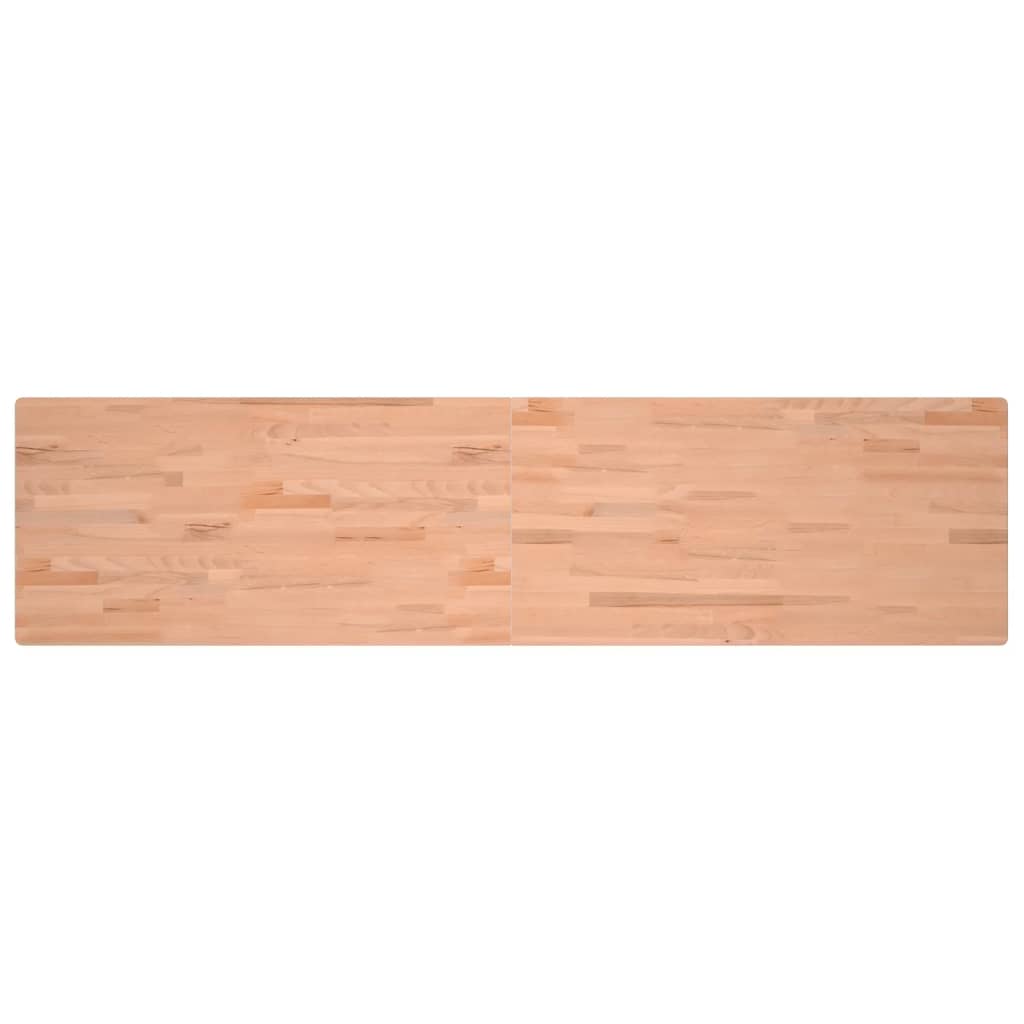 vidaXL Blat do biurka, 220x55x2,5 cm, lite drewno bukowe