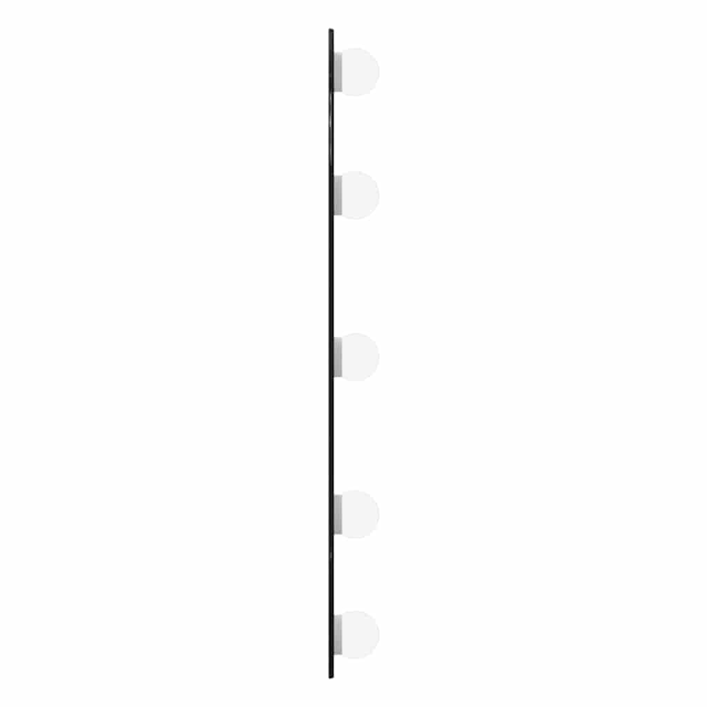 vidaXL Lustro ścienne z LED, 20x50 cm, szklane, owalne