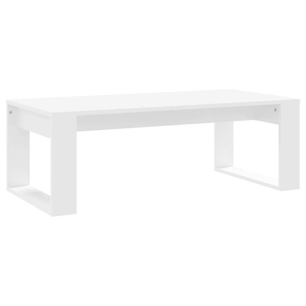 vidaXL Stolik kawowy, biały, 102x50x35 cm, materiał drewnopochodny