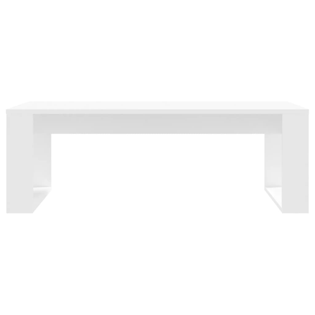 vidaXL Stolik kawowy, biały, 102x50x35 cm, materiał drewnopochodny