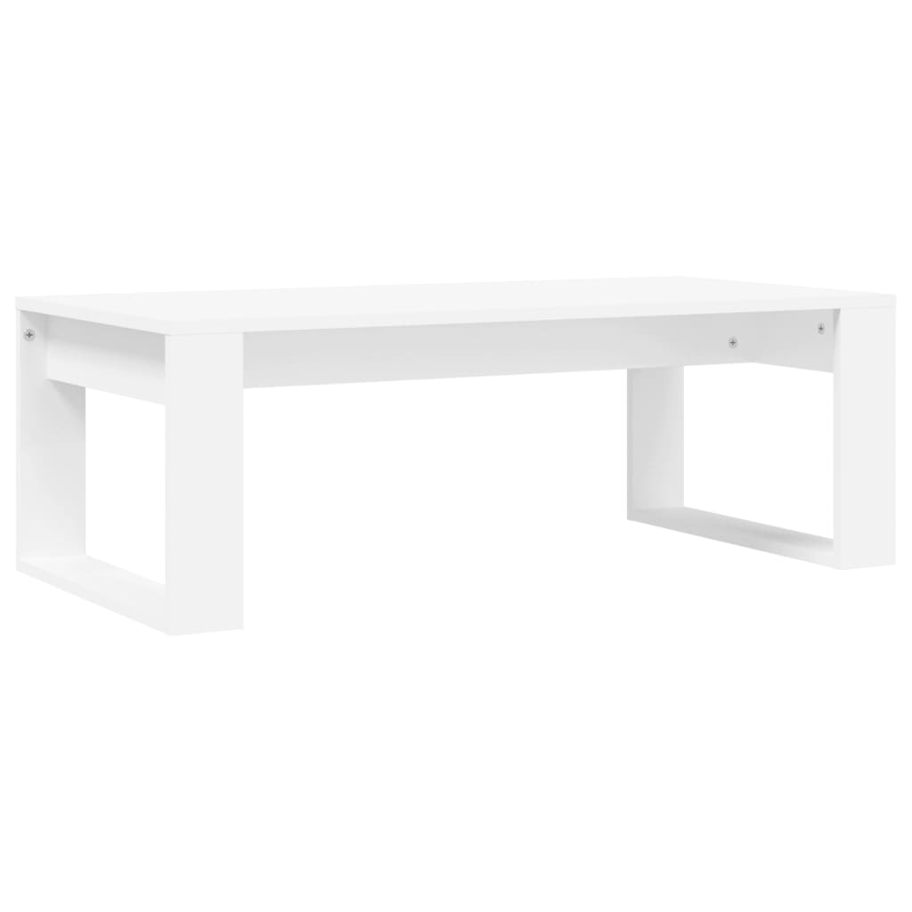 vidaXL Stolik kawowy, biały, 102x50x35 cm, materiał drewnopochodny