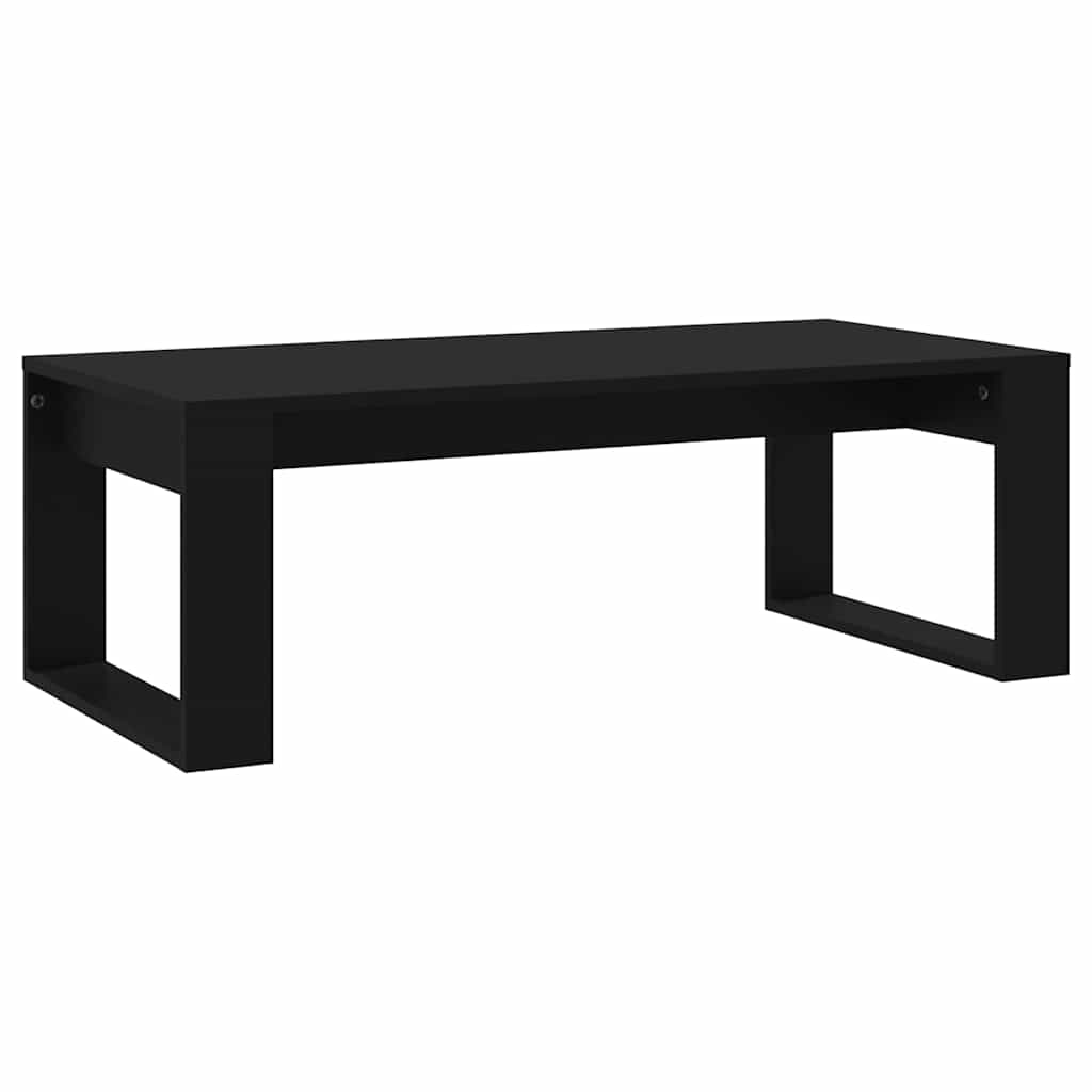 vidaXL Stolik kawowy, czarny 102x50x35 cm, materiał drewnopochodny
