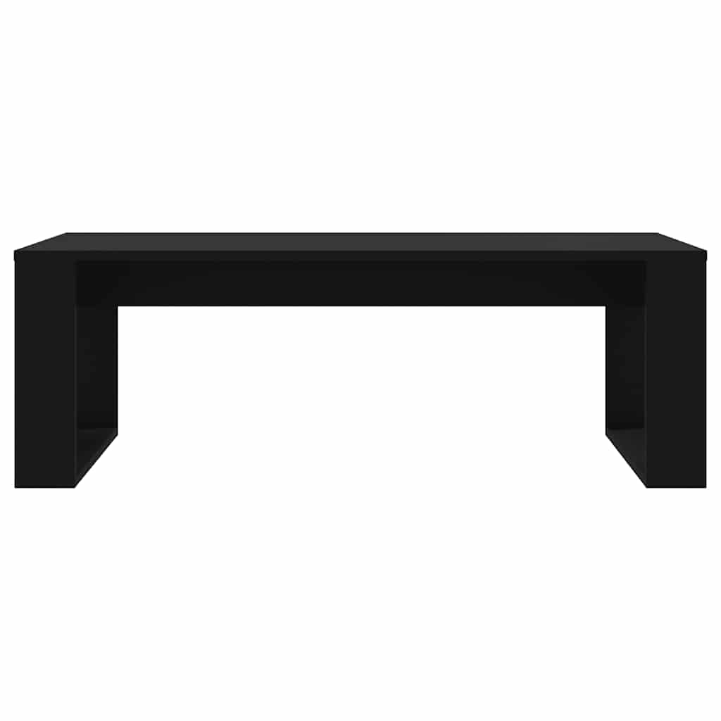 vidaXL Stolik kawowy, czarny 102x50x35 cm, materiał drewnopochodny