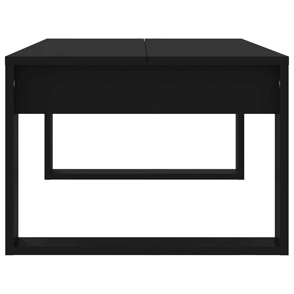 vidaXL Stolik kawowy, czarny 102x50x35 cm, materiał drewnopochodny
