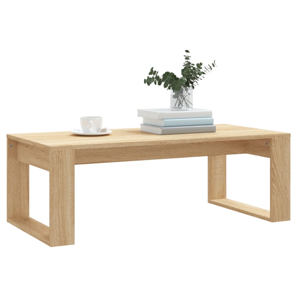 vidaXL Stolik kawowy, dąb sonoma 102x50x35 cm, materiał drewnopochodny