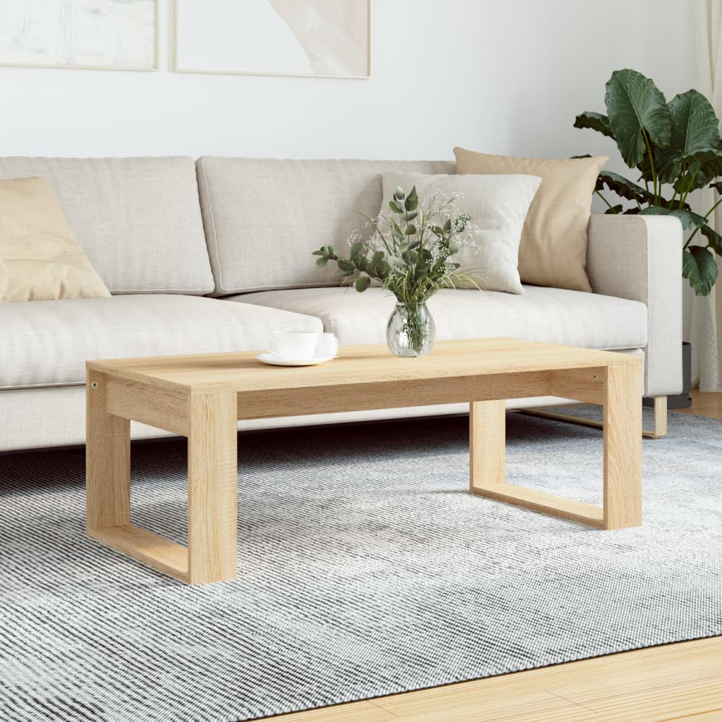vidaXL Stolik kawowy, dąb sonoma 102x50x35 cm, materiał drewnopochodny