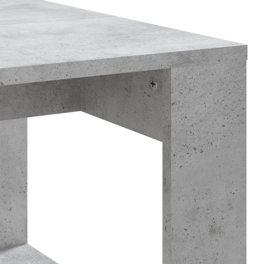 vidaXL Stolik kawowy, szarość betonu, 102x50x35 cm